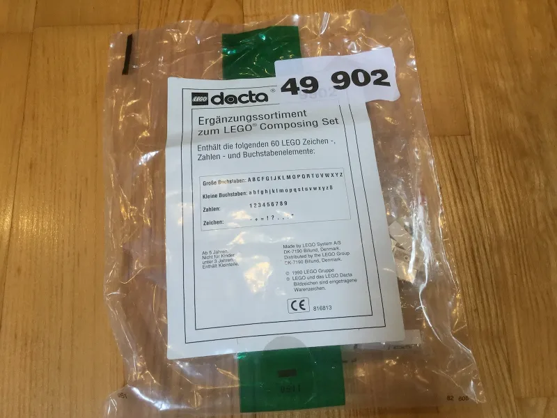 Ergänzungssortiment zum LEGO Composing Set (Supplementary Assortment for LEGO Composing Set 9550)