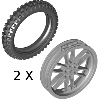 Large Tires with Hubs