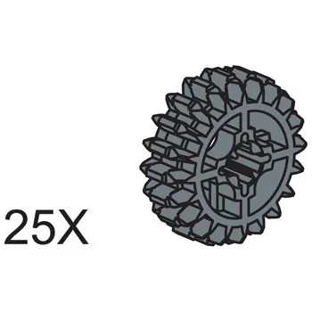 20 Tooth Double Conical Wheels