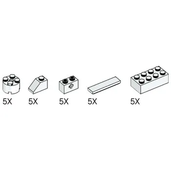 Simple and Motorized Mechanisms White Elements Pack