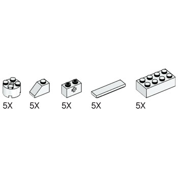Simple and Motorized Mechanisms White Elements Pack