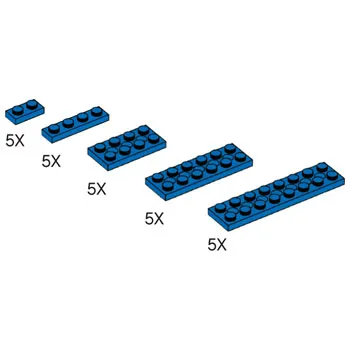 Simple and Motorized Mechanisms Blue Plates Pack