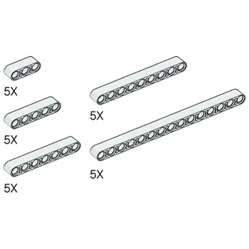 Simple and Motorized Mechanisms White Beams Pack
