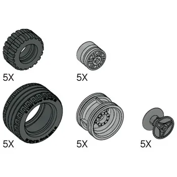 Simple and Motorized Mechanisms Tires and Hubs
