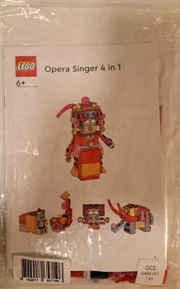 LEGO Brand Store Exclusive Build - Opera Singer 4 in 1
