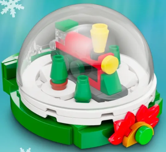 Barnes & Noble Exclusive Build - Holiday Snow Globe