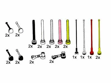 Mini Antennas, Control Sticks and Antennas