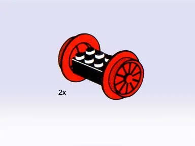 Wheel Sets, Large, Red