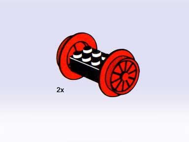 Wheel Sets, Large, Red