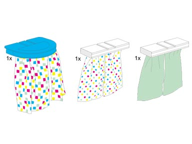 Window and Shower Curtain