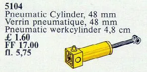 Pneumatic Cylinder, 48mm, Yellow