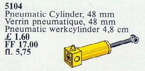 Pneumatic Cylinder, 48mm, Yellow