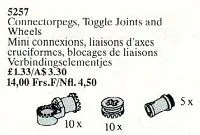 Connector Pegs, Toggle Joints, Wheels