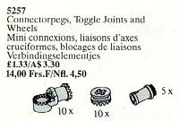 Connector Pegs, Toggle Joints, Wheels