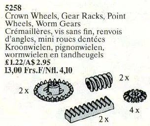 Crown/Point Wheels, Gear Racks, Worm Gears
