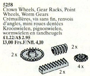 Crown/Point Wheels, Gear Racks, Worm Gears
