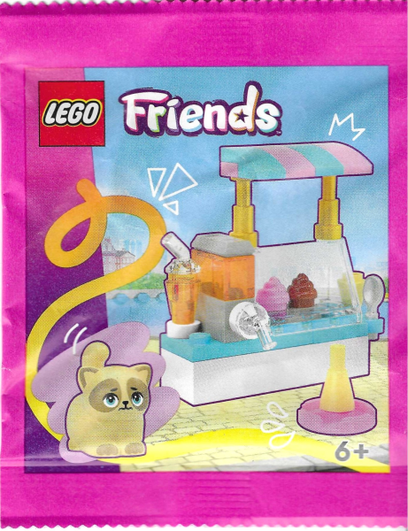 Cute Cat with Ice Cream Stand paper bag