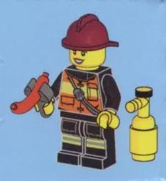 Advent Calendar 2013, City (Day 10) - Female Firefighter with Tools