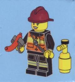 Advent Calendar 2013, City (Day 10) - Female Firefighter with Tools