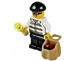 Advent Calendar 2014, City (Day 13) - Burglar with Bag and Flashlight