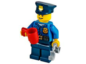 Advent Calendar 2014, City (Day 18) - Policeman with Cup and Handcuffs