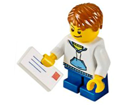 Advent Calendar 2014, City (Day  1) - Boy Posting Christmas Mail