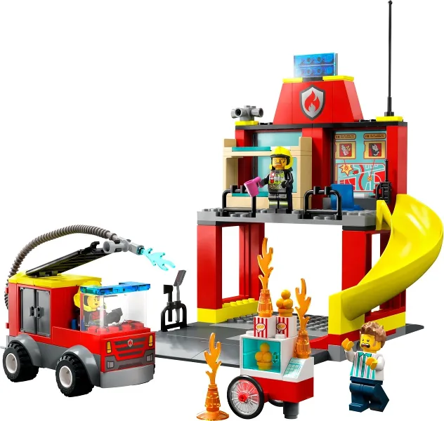 Fire Station and Fire Truck