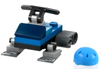 Advent Calendar 2024, City (Day 16) - Snowmoblie and Helmet