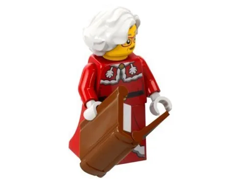 Advent Calendar 2024, City (Day 17) - Mrs. Claus and Book with List