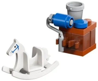 Advent Calendar 2026, City (Day 12) - Rocking Horse and Paint Bench
