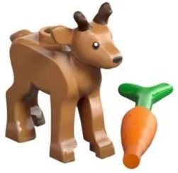 Advent Calendar 2026, City (Day 19) - Reindeer Calf / Fawn and Carrot