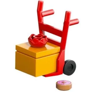 Advent Calendar 2026, City (Day  4) - Hand Truck Dolly with Gift