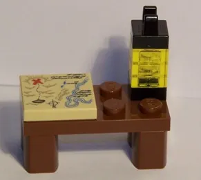 Advent Calendar 2009, Pirates (Day  2) - Table with Lamp and Map
