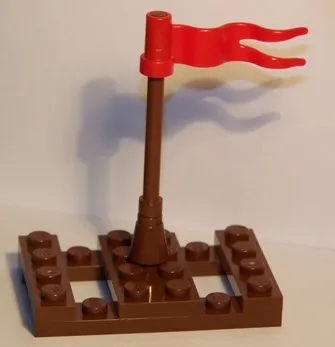 Advent Calendar 2009, Pirates (Day  8) - Raft with Flagpole