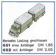 1:87 Mercedes Truck/Trailer
