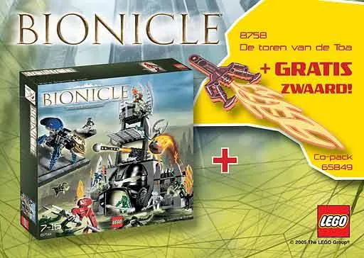 BIONICLE Bundle Pack (Copack of Set 8758 with Gear 851097)