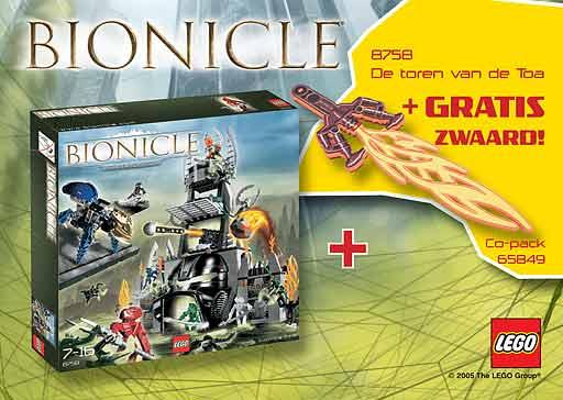 BIONICLE Bundle Pack (Copack of Set 8758 with Gear 851097)