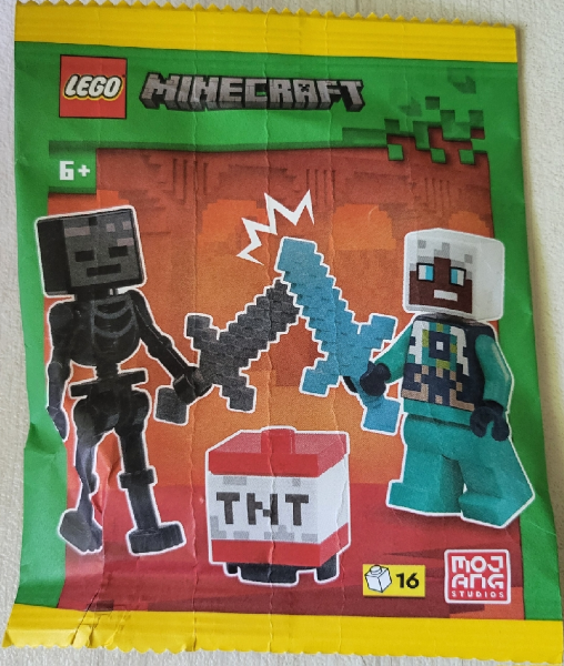 Wither Skeleton and Ender Explorer with TNT paper bag