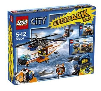 City Bundle Pack, Super Pack 3 in 1 (Sets 7736, 7737, and 7738)