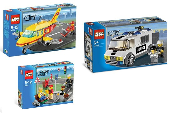 City Bundle Pack, Super Pack 3 in 1 (Sets 7245, 7732, and 8401)