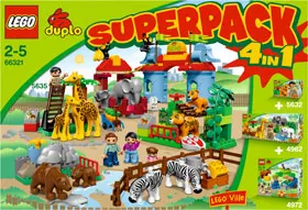 DUPLO Bundle Pack, Super Pack 4 in 1 (Sets 4962, 4972, 5632, and 5635)