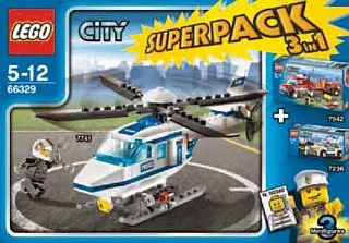 City Bundle Pack, Super Pack 3 in 1 (Sets 7236, 7741, and 7942)