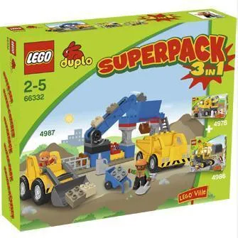 DUPLO Bundle Pack, Super Pack 3 in 1 (Sets 4976, 4986, and 4987)