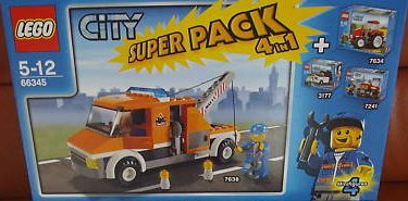 City Bundle Pack, Super Pack 4 in 1 (Sets 3177, 7241, 7634, and 7638)