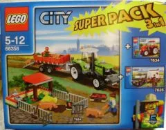 City Bundle Pack, Super Pack 3 in 1 (Sets 7634, 7635, and 7684)