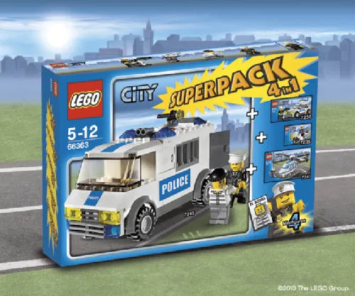 City Bundle Pack, Super Pack 4 in 1 (Sets 7235, 7236, 7245, and 7741)
