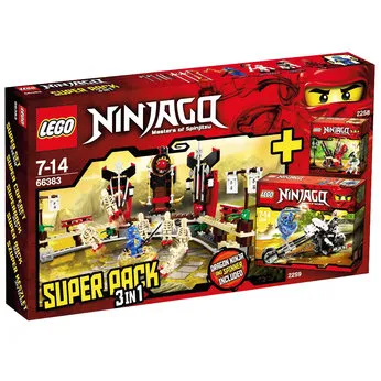 NINJAGO Bundle Pack, Super Pack 3 in 1 (Sets 2258, 2259, and 2519)