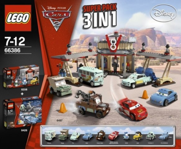 Cars 2 Bundle Pack, Super Pack 3 in 1 (Sets 8206, 8426, and 8487)