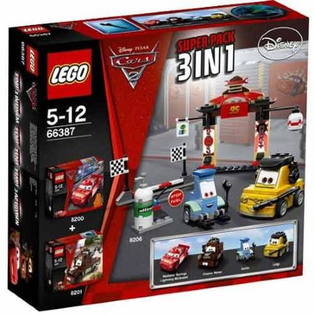 Cars 2 Bundle Pack, Super Pack 3 in 1 (Sets 8200, 8201, and 8206)