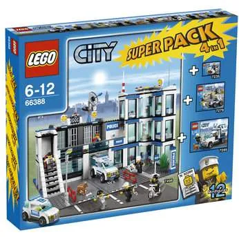 City Bundle Pack, Super Pack 4 in 1 (Sets 7235, 7279, 7285, and 7498)